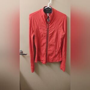 Lululemon Red Gray Define Full Zip Jacket Sz 10
